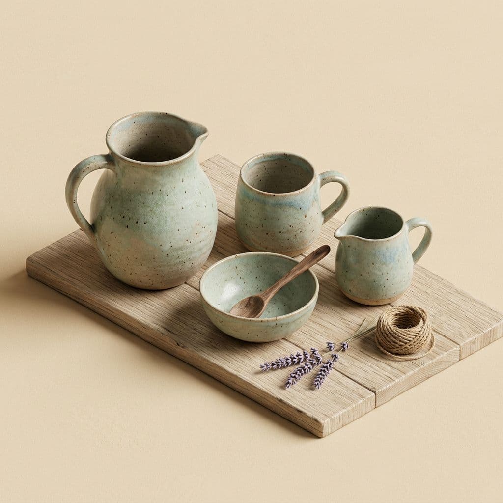 Isometric ceramic set