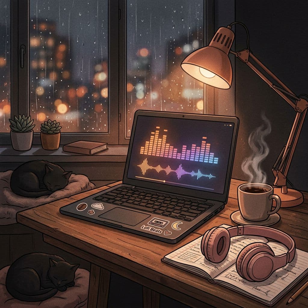 Lo-fi coffee brand reel